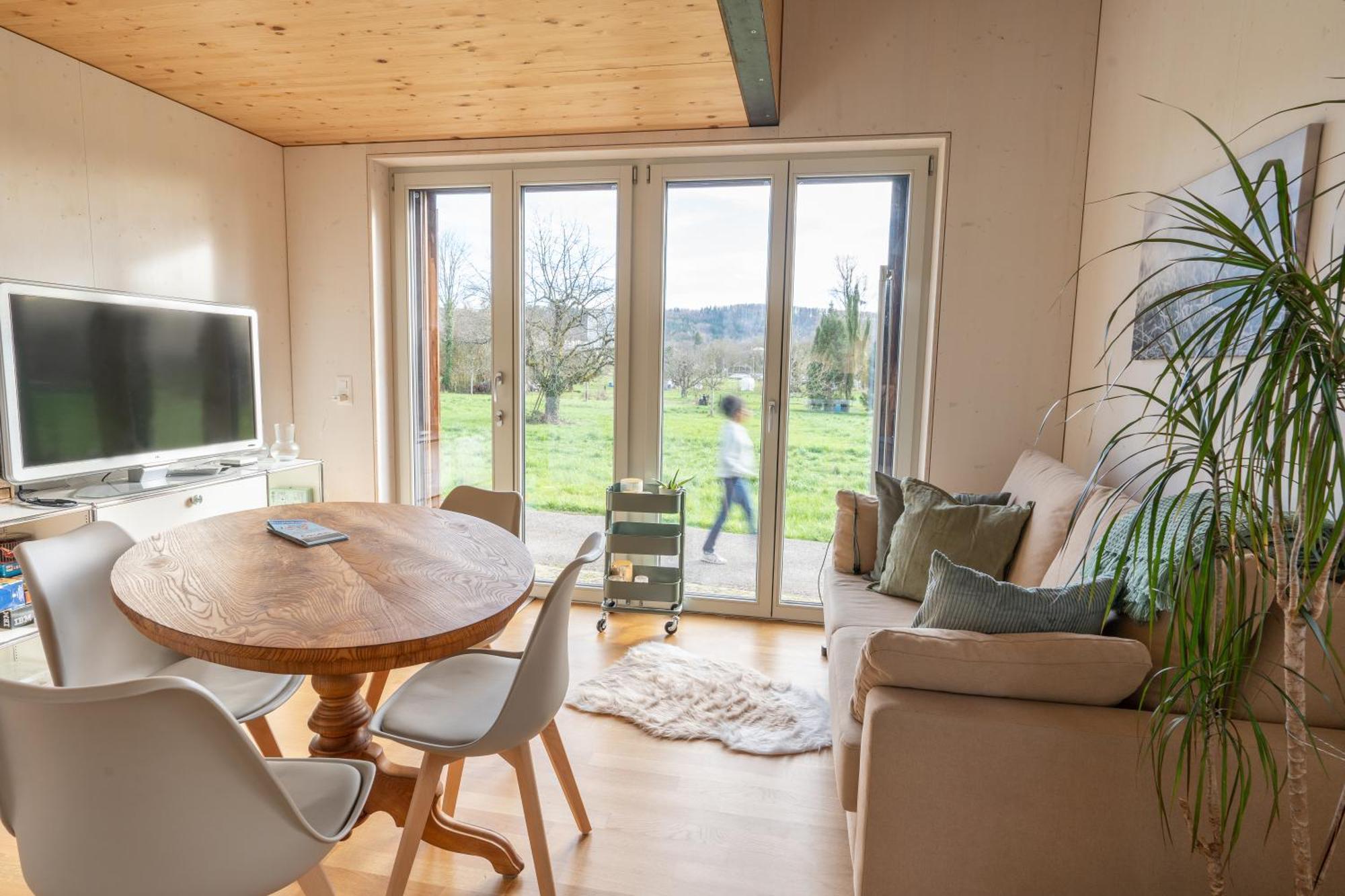 Tiny House Chez Claudine - Relaxen, Workspace, Naehe Thermen, Netflix, Free Parking & Wifi 브루그 외부 사진